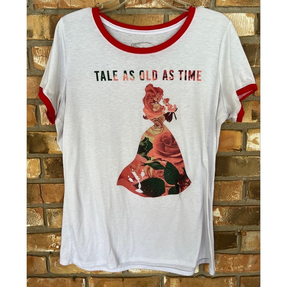 Disney A Tale as Old as Time Beauty and the Beast Women’s Short Sleeve Tee XL - Picture 4 of 4